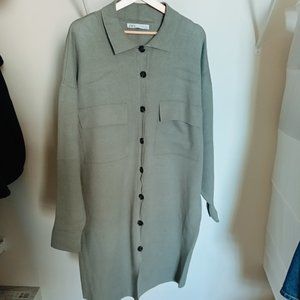ZARA Long knit cardigan